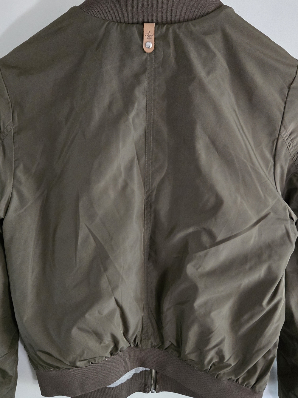 Mackage Aritzia Cara Khaki Bomber Jacket, Green Pilot Military Army Y2K - Picture 10 of 17